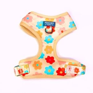 Floral Dog Adjustable Mesh Harness